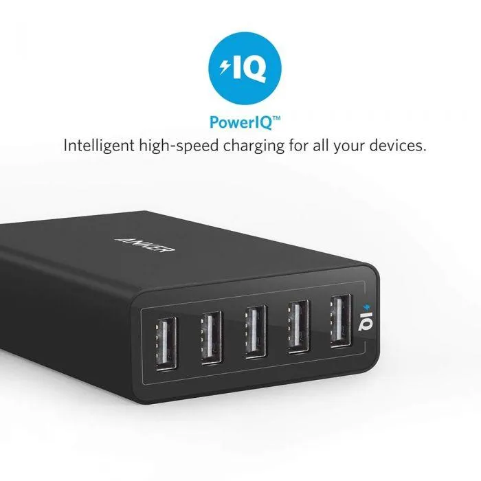 Anker PowerPort 5 40W 5-Port USB Charger