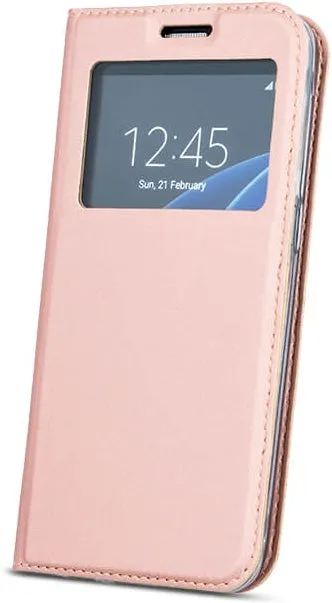 Apple iPhone 8 Clear View Wallet Case - Rose Gold/Pink