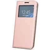 Apple iPhone 8 Clear View Wallet Case - Rose Gold/Pink