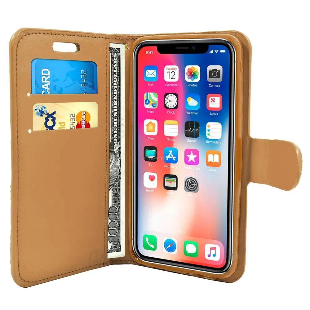 Apple iPhone X / 10 Diamond Leather Wallet Case by Modes