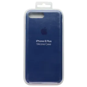 Apple Official Silicone Case for Apple iPhone 8 Plus - Blue Cobalt (MQH02ZM/A)