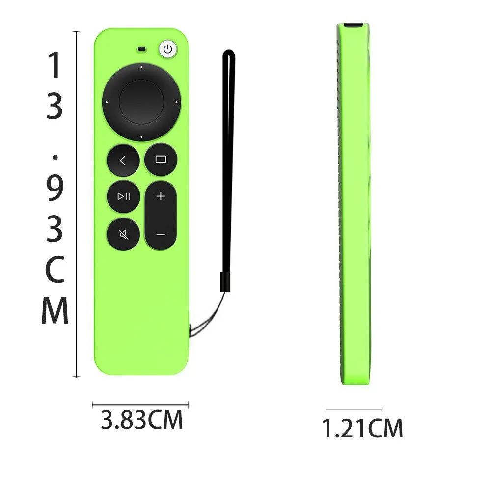 Apple TV 4K (2021) Y31 silicone remote controller cover - Luminous Green