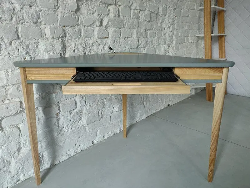 Ashme Corner Desk with Keyboard Tray