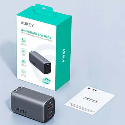 Aukey PA-B6U 67W UFCS 3-Port Wall Charger