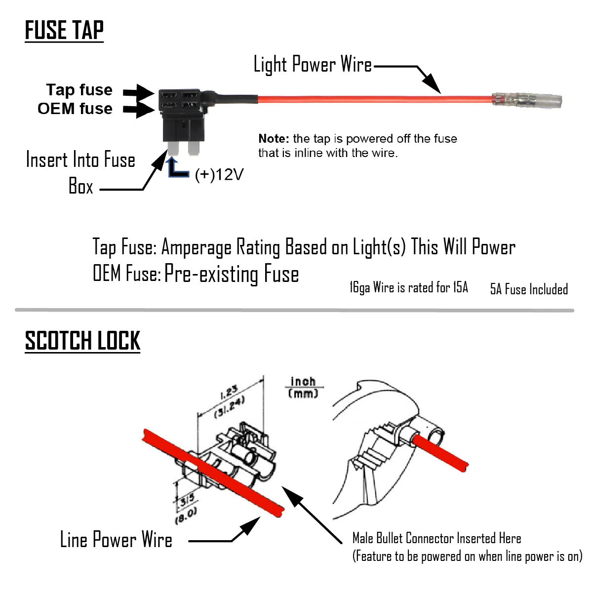 Baja Designs S8 Backlit Add-On Wiring Harness