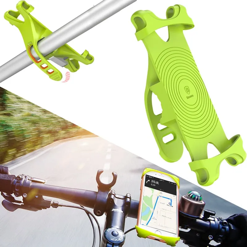 Baseus Bike Phone Holder For Smart Mobile Cell Phone Holder Bike Handlebar Mount Bracket GPS Stand Bicycle Phone Holder