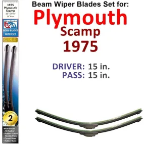 Beam Wiper Blades for 1975 Plymouth Scamp (Set of 2)