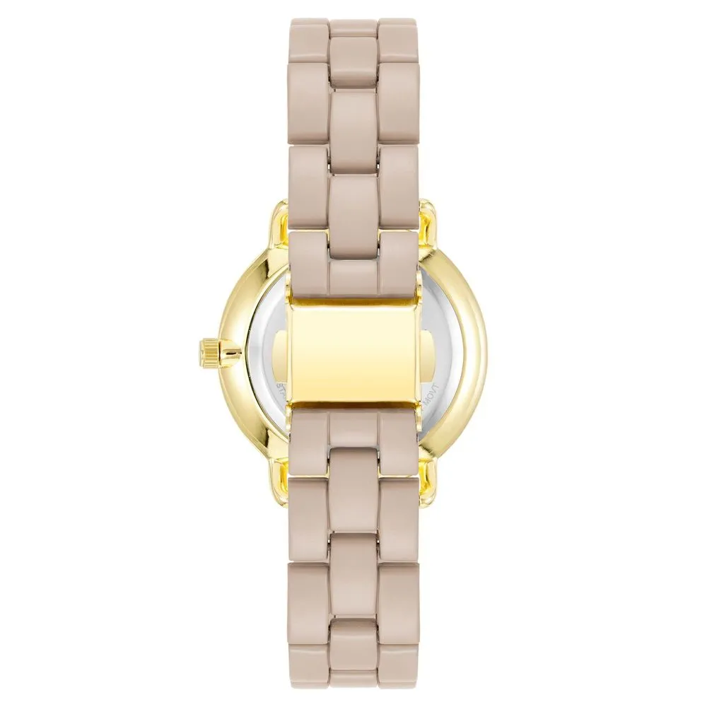 Beige Metal Watch