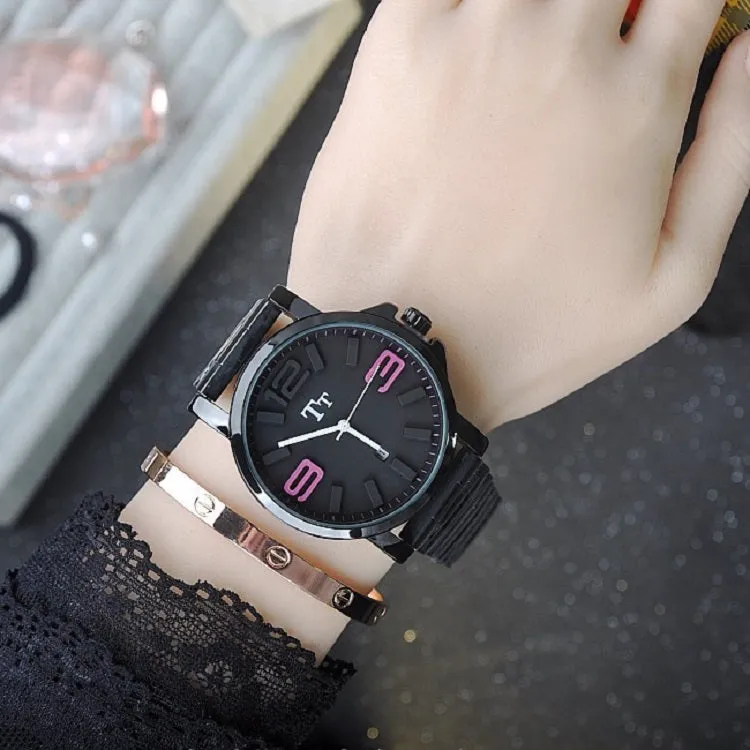 Black Stainless Steel Strap With Calendar Women's Watch