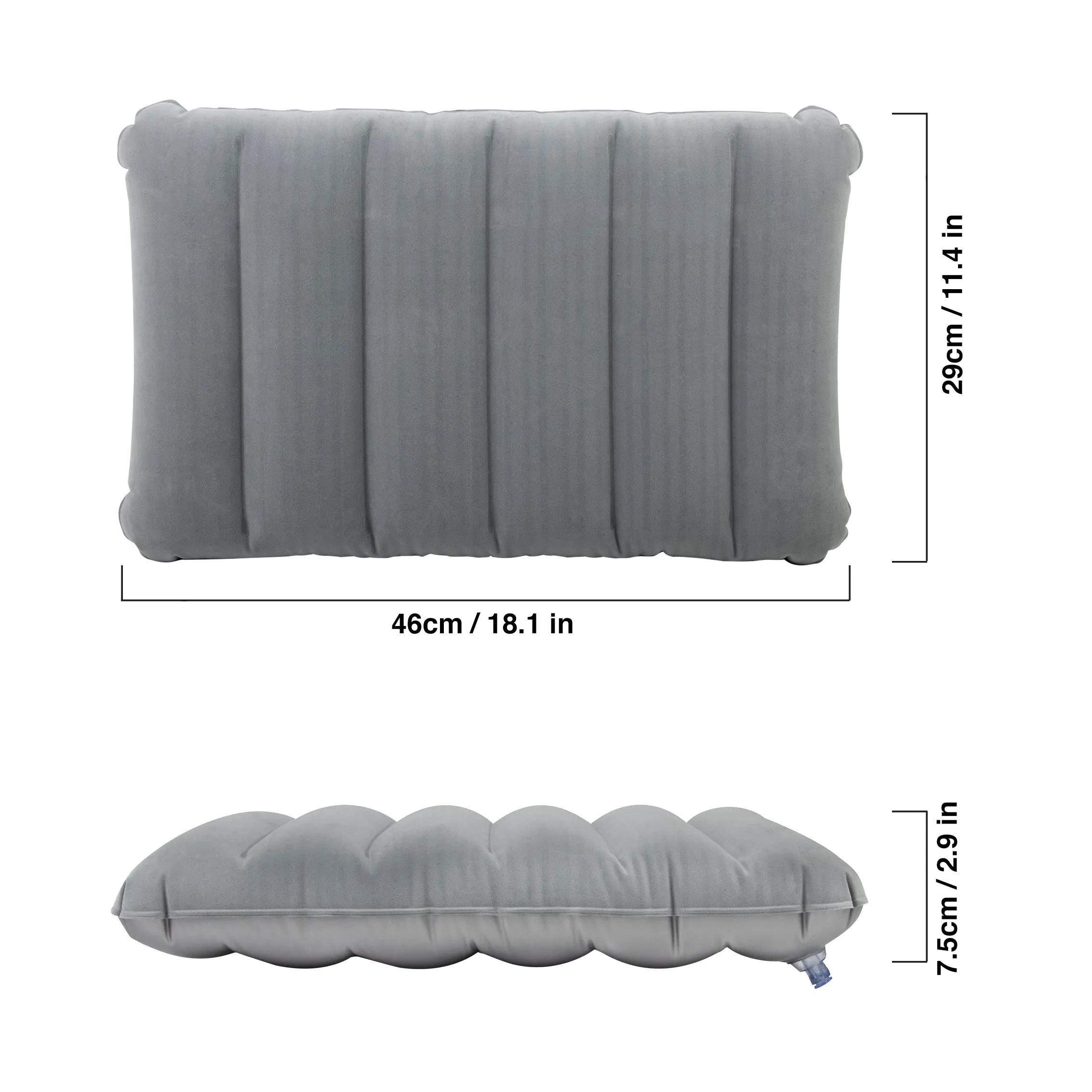 Blow-Up Inflatable Pillow - Assorted Colors