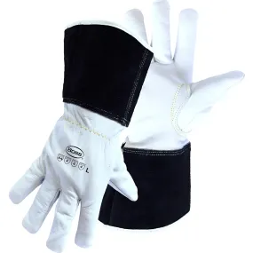 Boss 1JL4061CGL Premium Grade Top Grain Goatskin Leather Drivers Glove with Aramid Blended Lining - Gauntlet Cuff