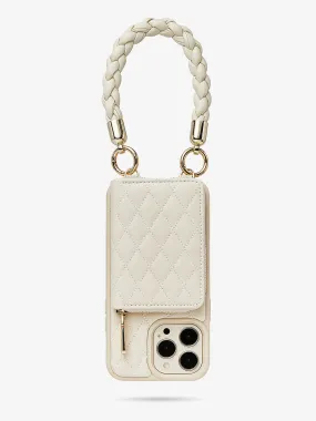 BraidTrend- Rope Style Strap Phone Case in Beige