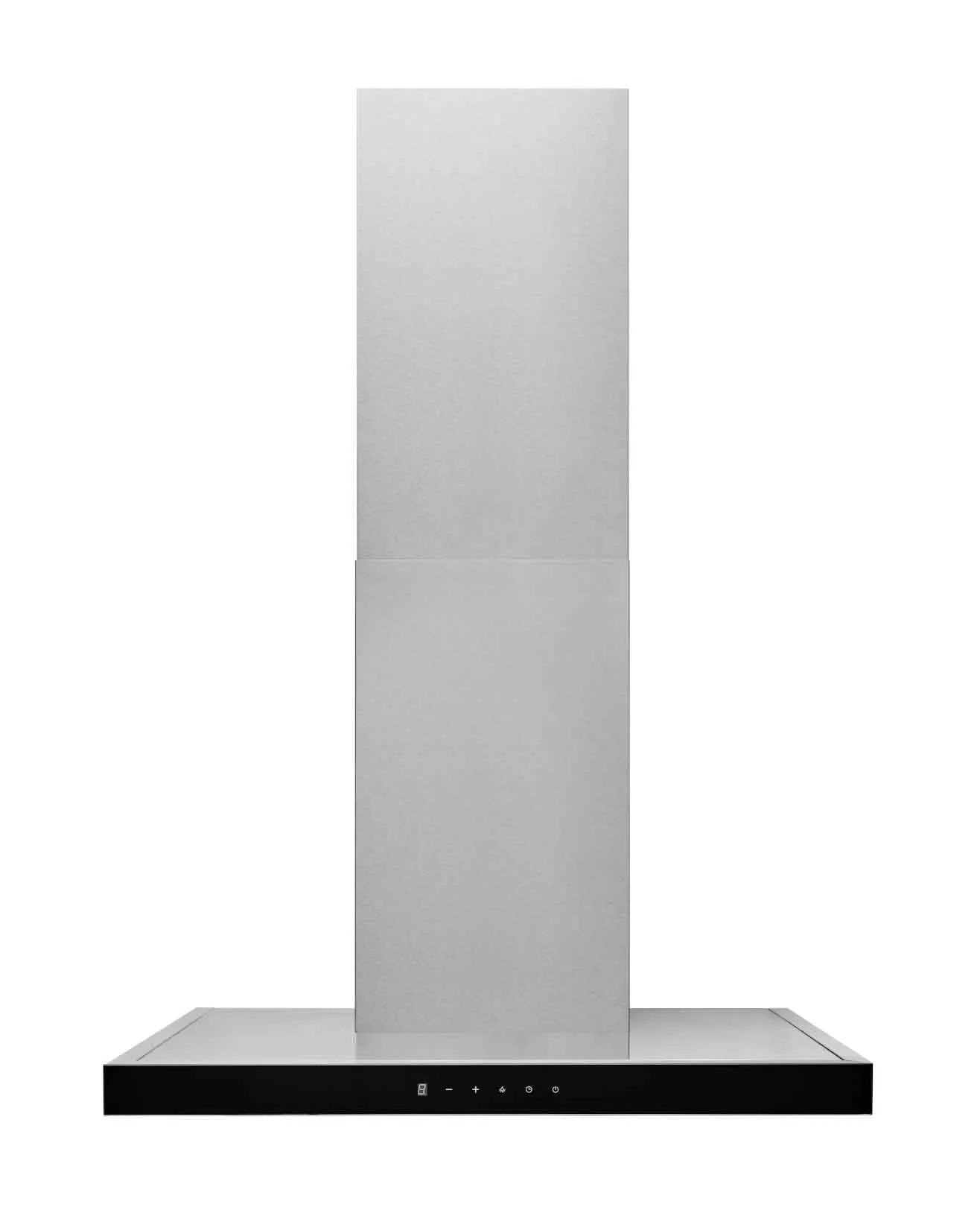 Broan Stainless Steel WITH Black Glass Panel 30" 450 CFM Designer Chimney Range Hood - BWT1304SSB