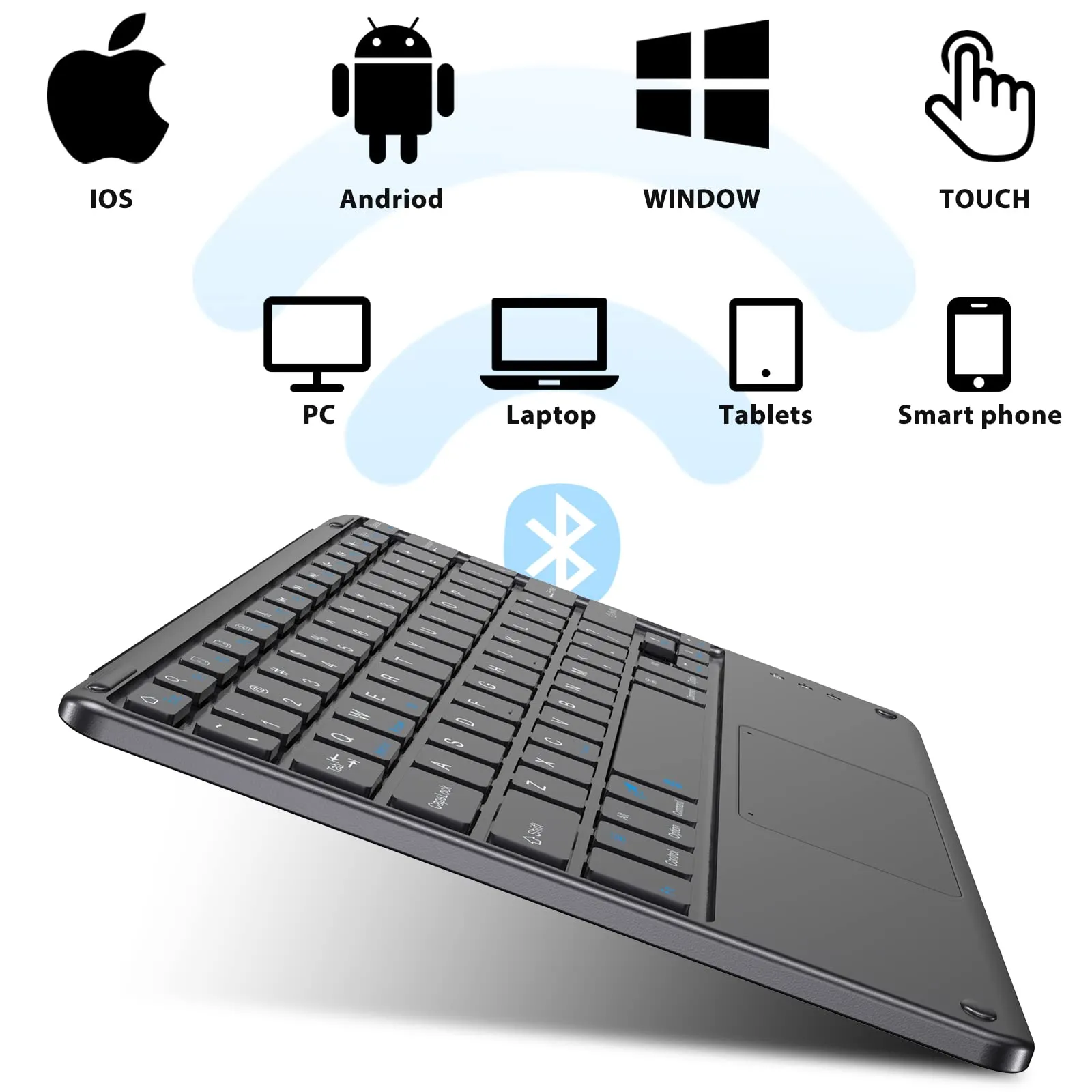 BV WIRELESS KEYBOARD BLACK VIEW