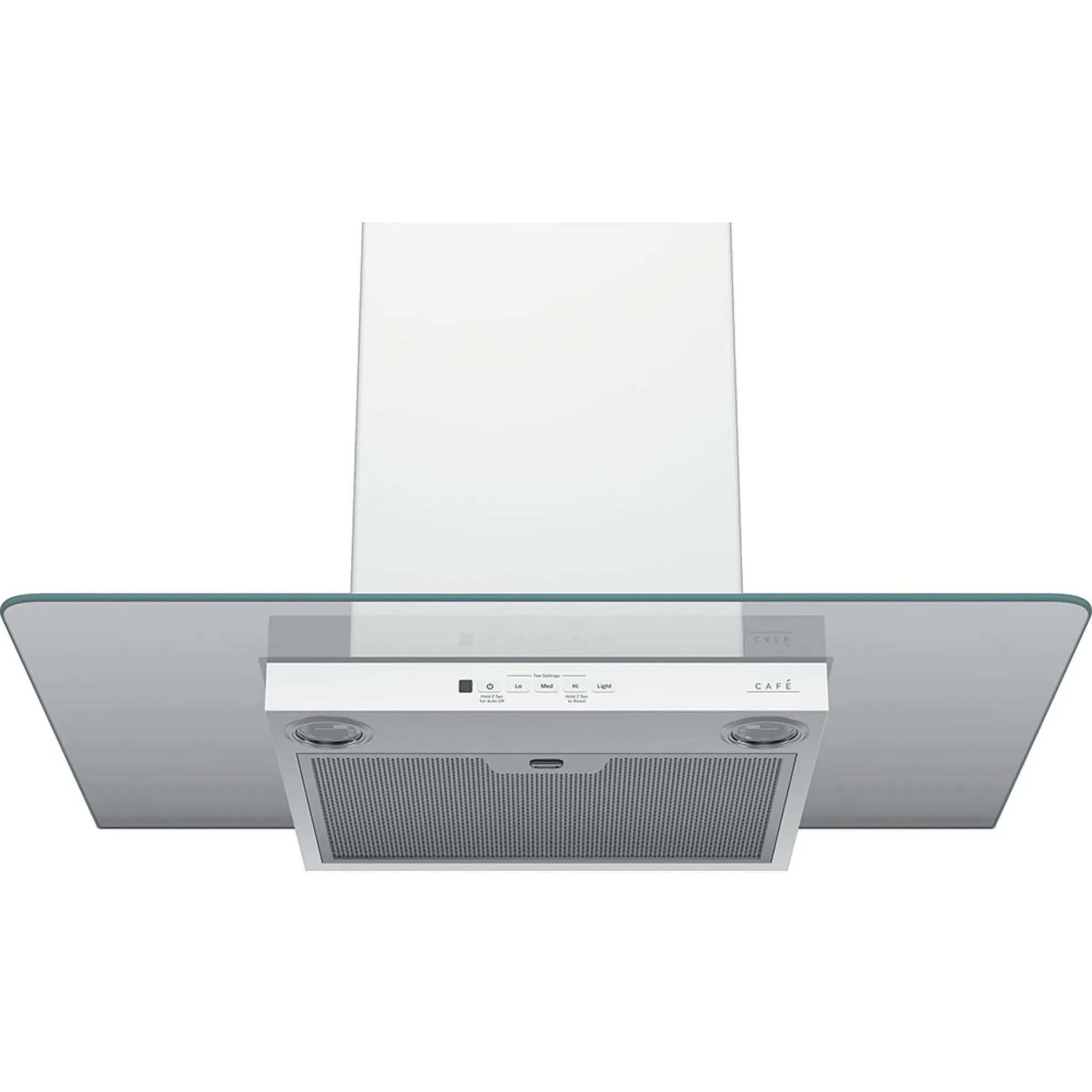 Café 30" Wall-Mount Glass Canopy Chimney Hood Matte White - CVW73014MWM