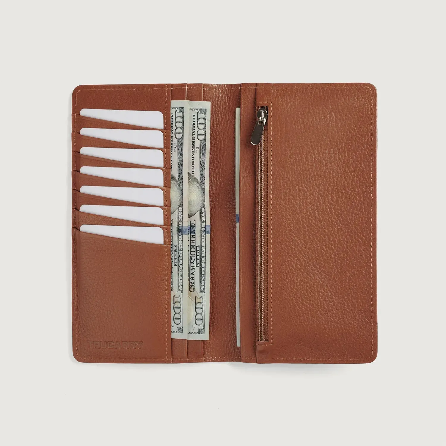 Cameron Brown Leather Long Wallet