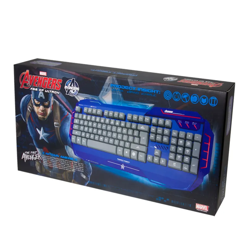 Captain America Alu-Metal Gaming Keyboard