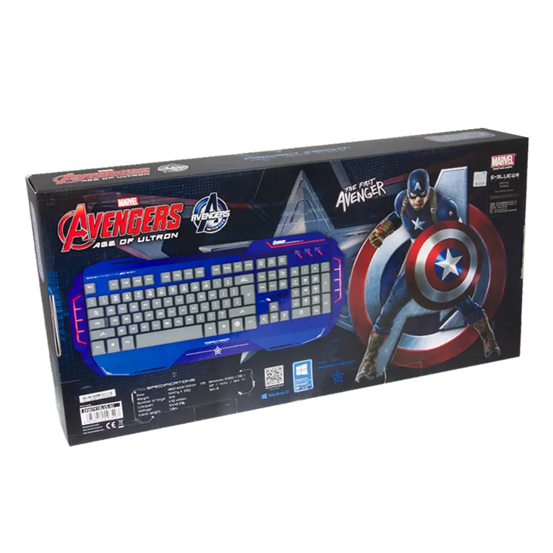 Captain America Alu-Metal Gaming Keyboard