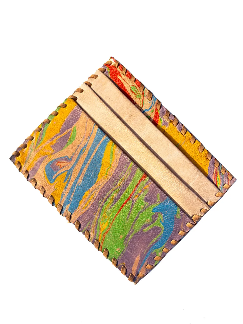 Card Case Marbled Leather