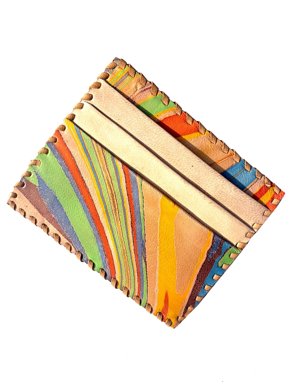 Card Case Marbled Leather