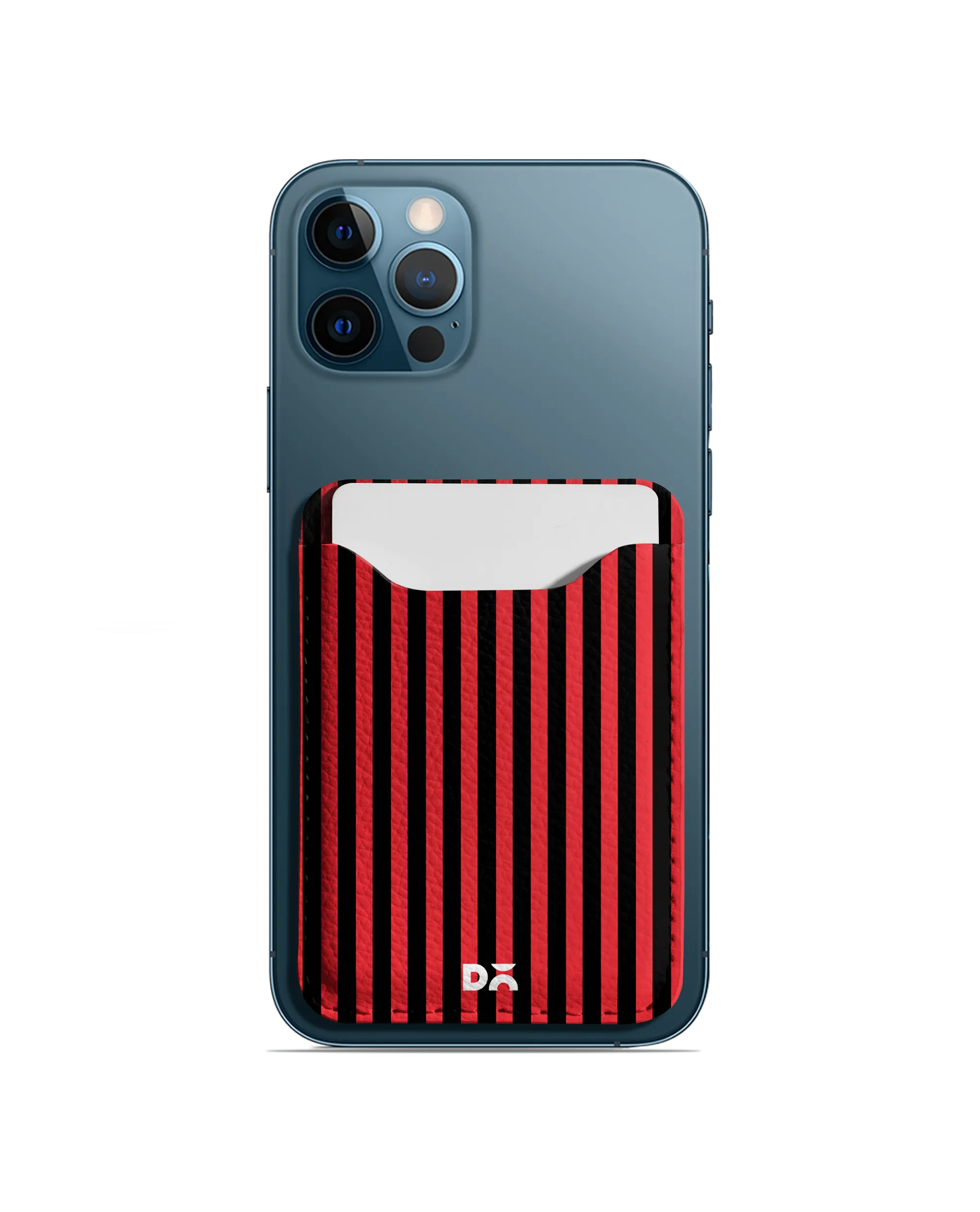 Carmine Candy Stripes CardSafe Phone Wallet