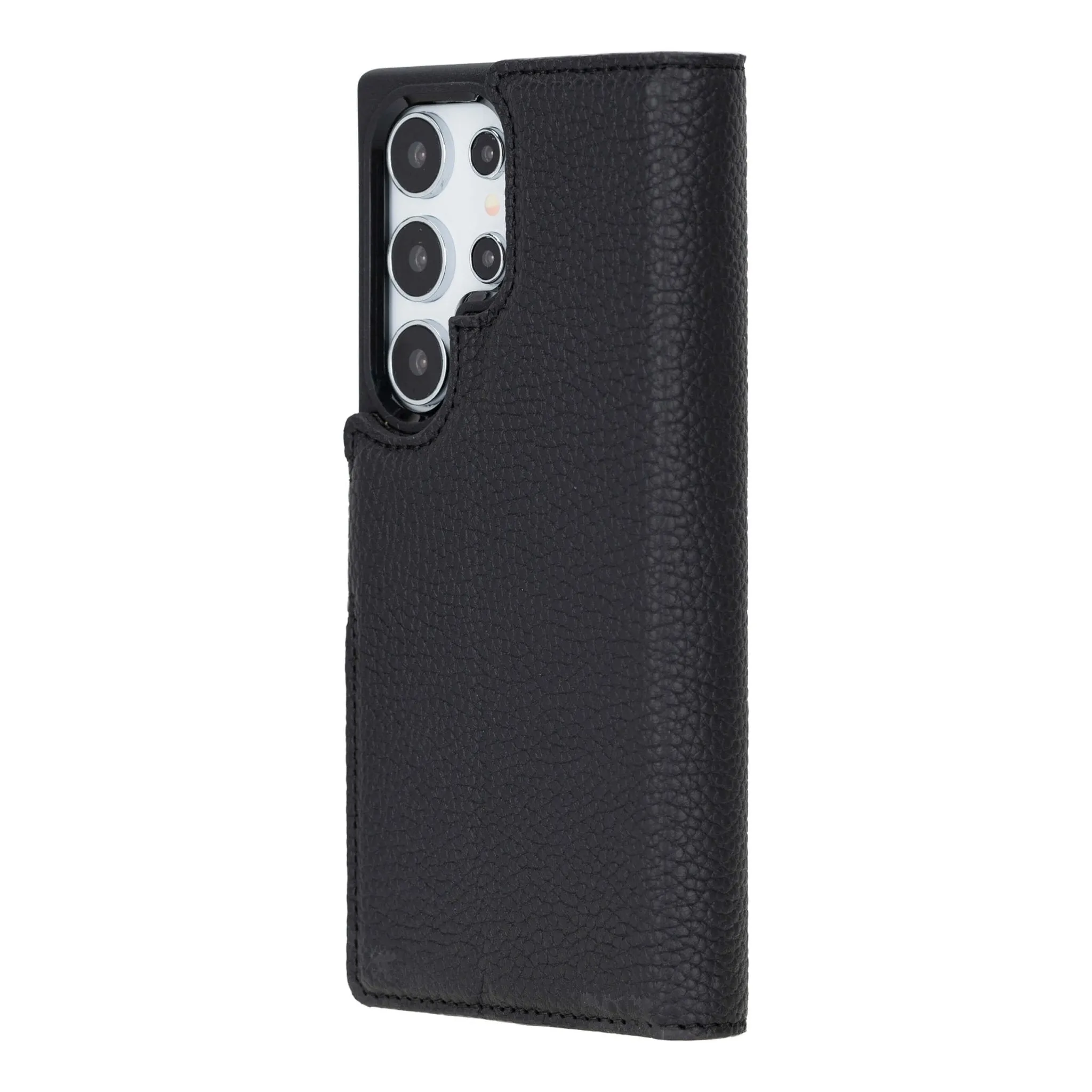 Carter Samsung Galaxy S24 Ultra Wallet Case, Pebble Black