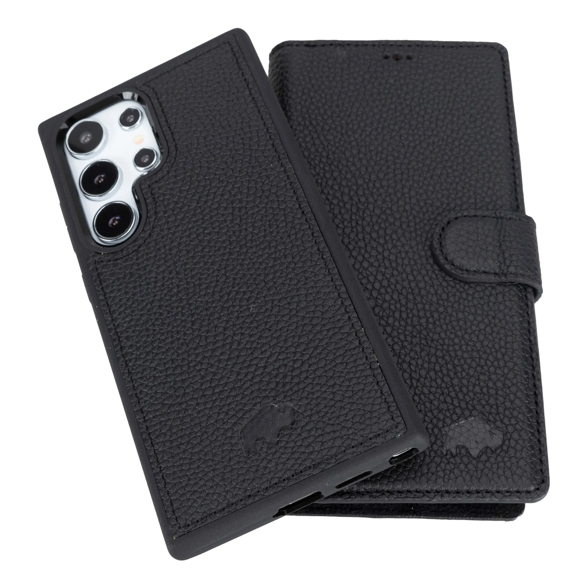 Carter Samsung Galaxy S24 Ultra Wallet Case, Pebble Black