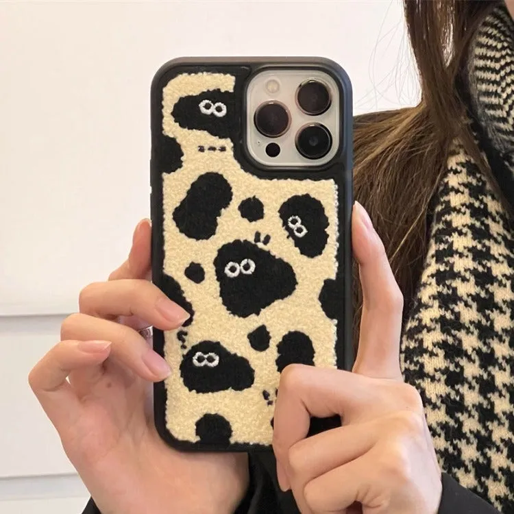 Cartoon Cute Fuzzy Plush iPhone Case