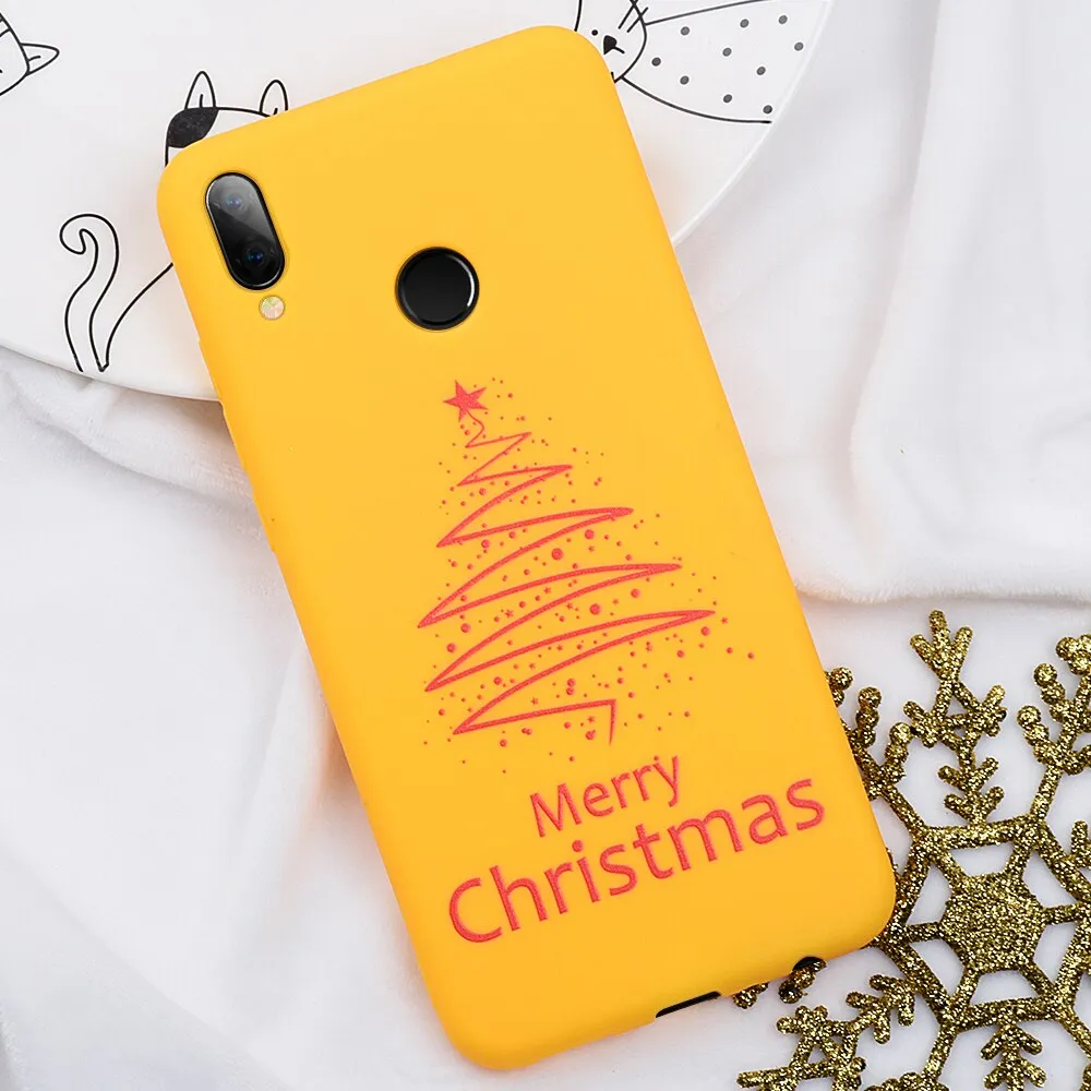 Christmas Pattern Phone Case For Xiaomi Redmi Note 7 6 Pro K20 Pro Silicone Shell For Xiaomi Mi 9T Pro 9 SE 8 Santa Claus Cover