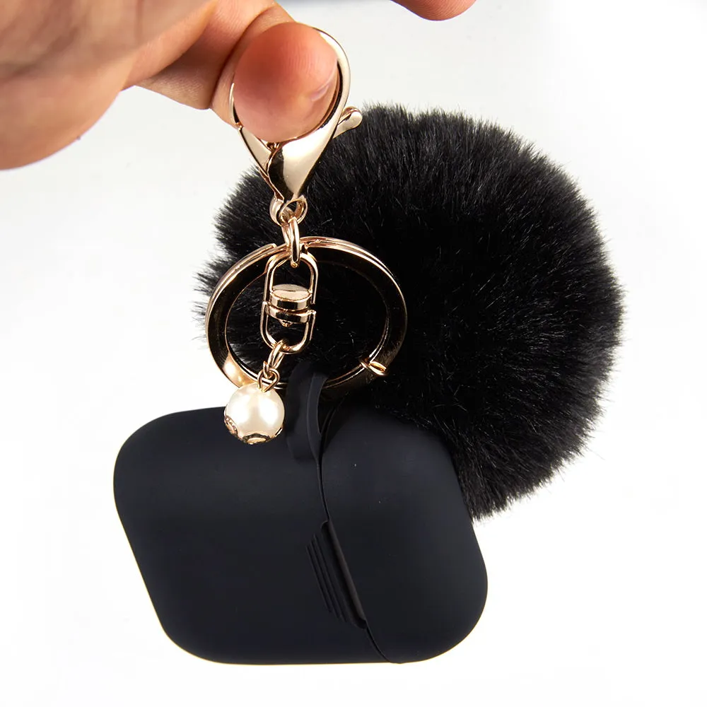 Classy Black Keychain Case for Airpods