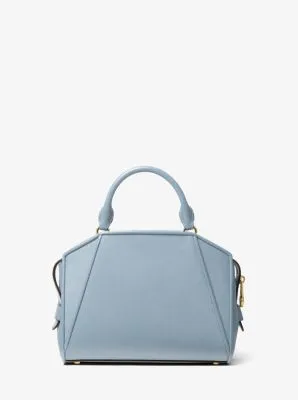 Cleo Small Saffiano Leather Satchel