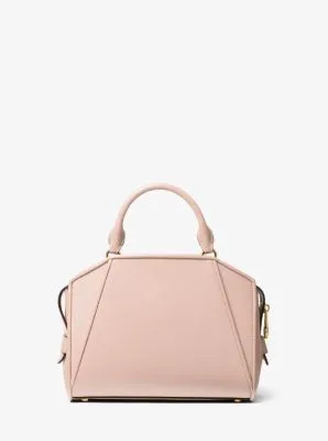 Cleo Small Saffiano Leather Satchel