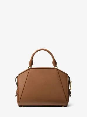 Cleo Small Saffiano Leather Satchel