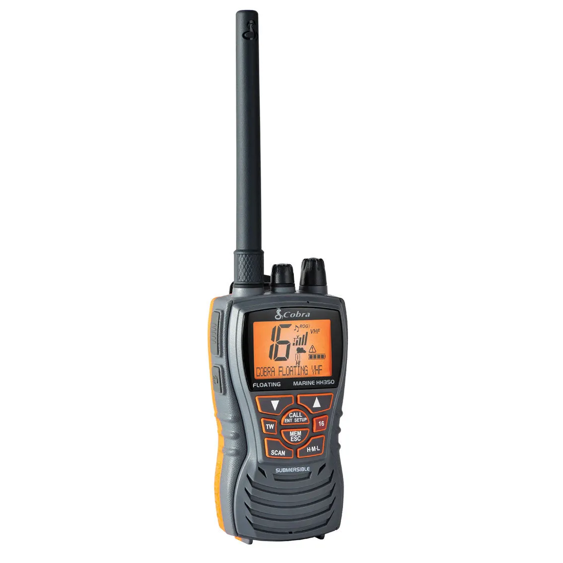 Cobra HH350 FLOATING Handheld VHF Marine Radio