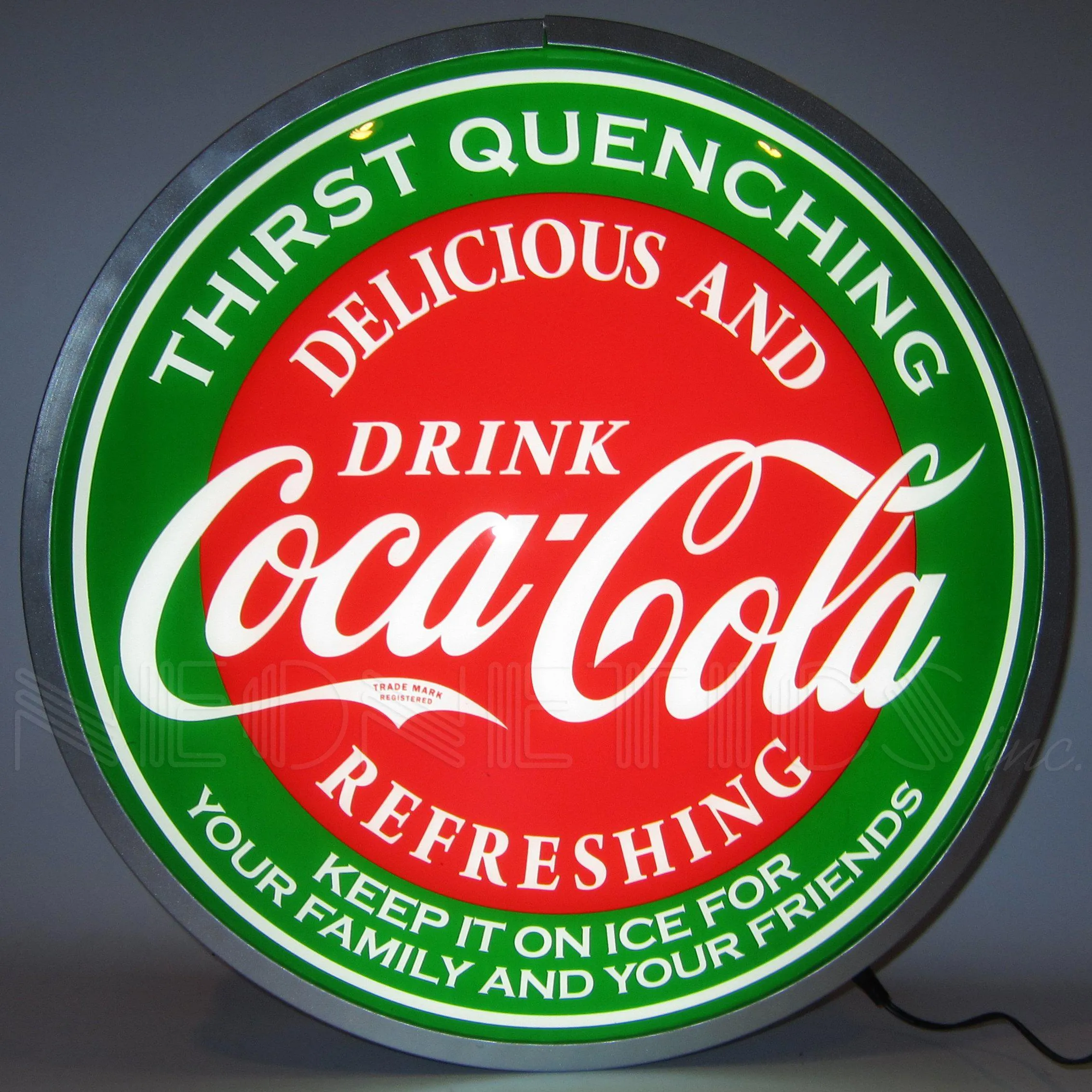 Coca-Cola Evergreen Backlit LED Sign (15")