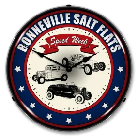 Collectable Sign and Clock - Bonneville Speed Week Clock