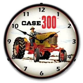 Collectable Sign and Clock - Case 300 Tractor Clock