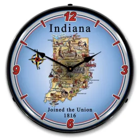 Collectable Sign and Clock - State of Indiana Clock