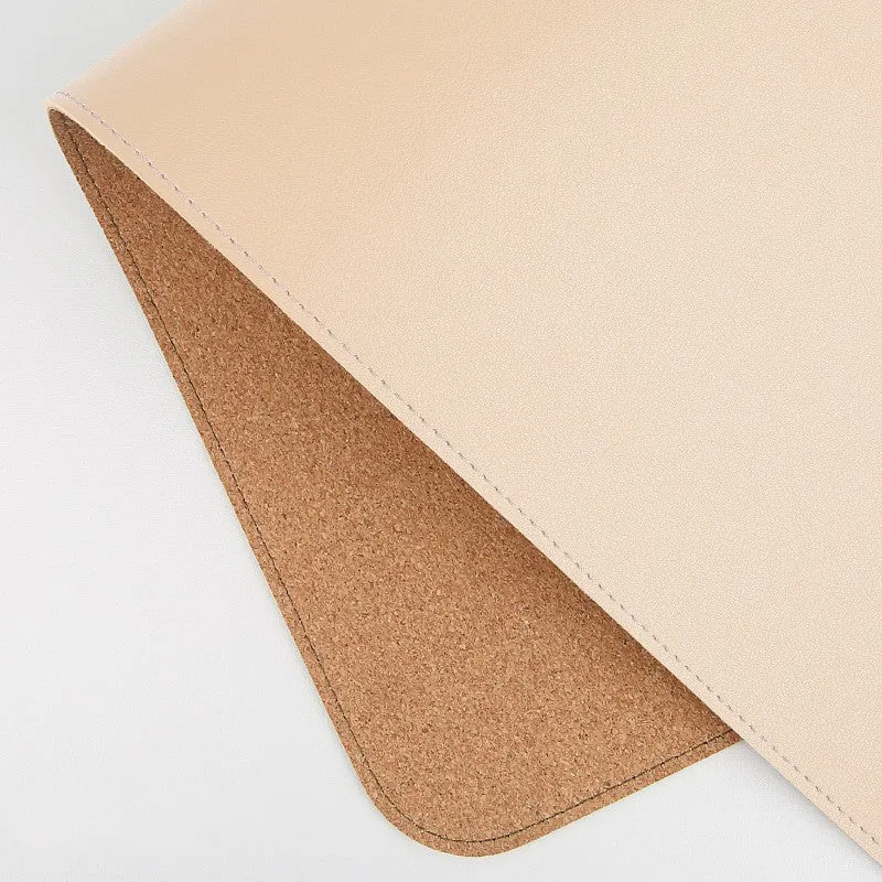 Cork Wood Large Mousepad Computer Keyboard Desk Pad