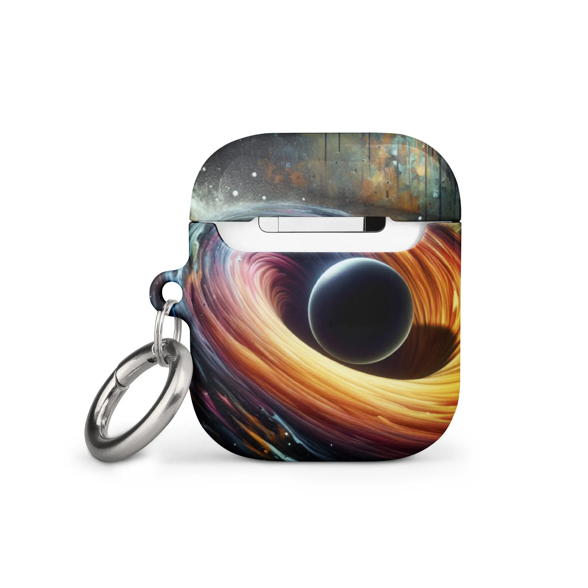 Cosmic Swirl AirPods® Case | Impact-Resistant Polycarbonate | Metal Carabiner | Scratch & Drop Protection