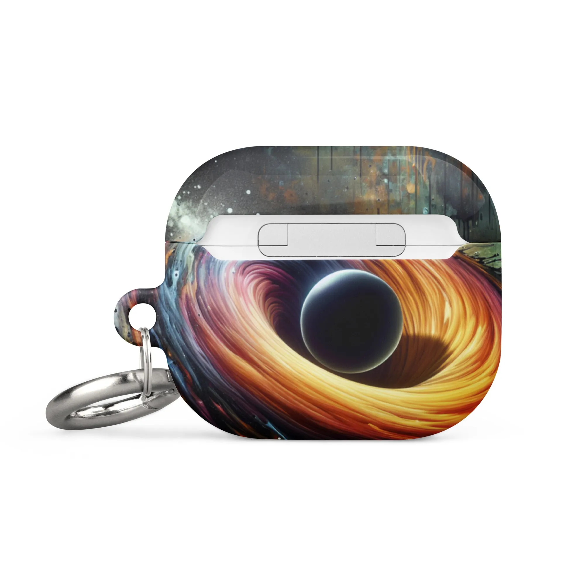 Cosmic Swirl AirPods® Case | Impact-Resistant Polycarbonate | Metal Carabiner | Scratch & Drop Protection