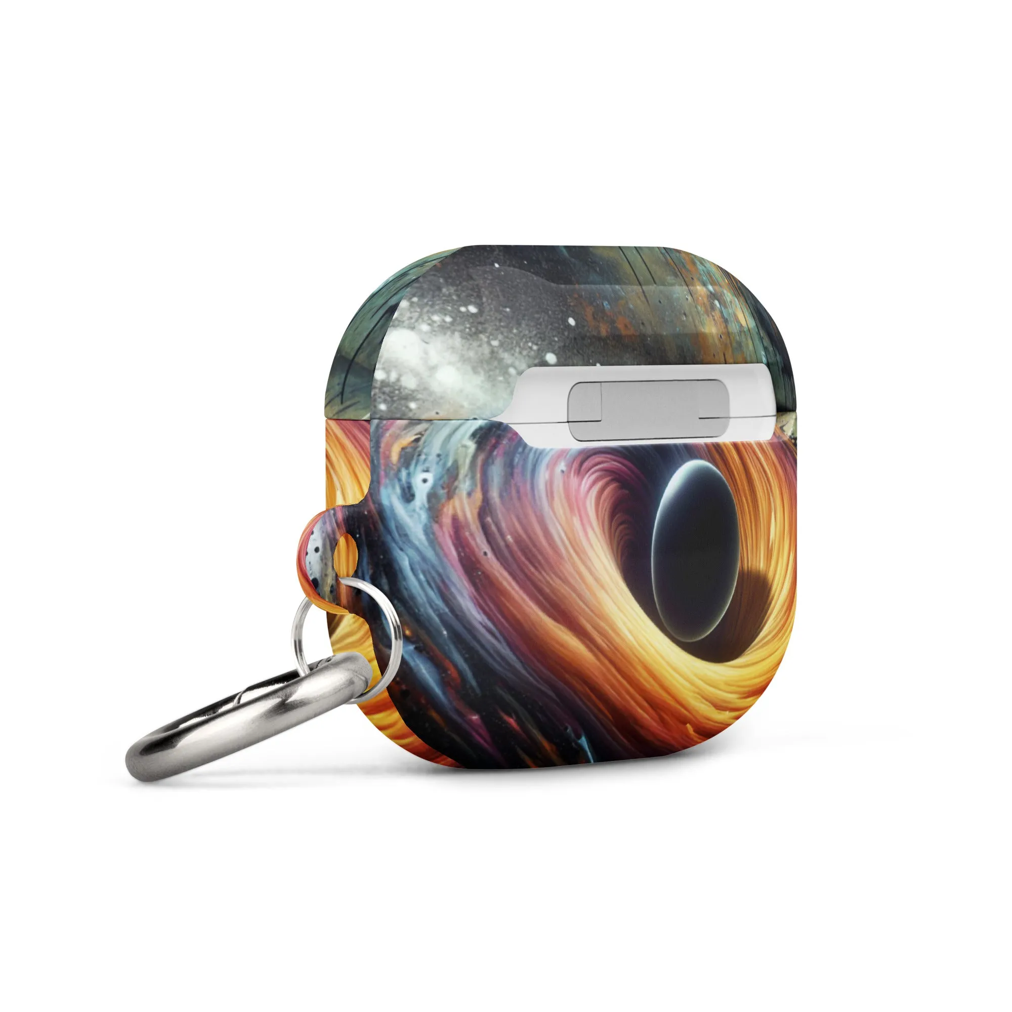 Cosmic Swirl AirPods® Case | Impact-Resistant Polycarbonate | Metal Carabiner | Scratch & Drop Protection