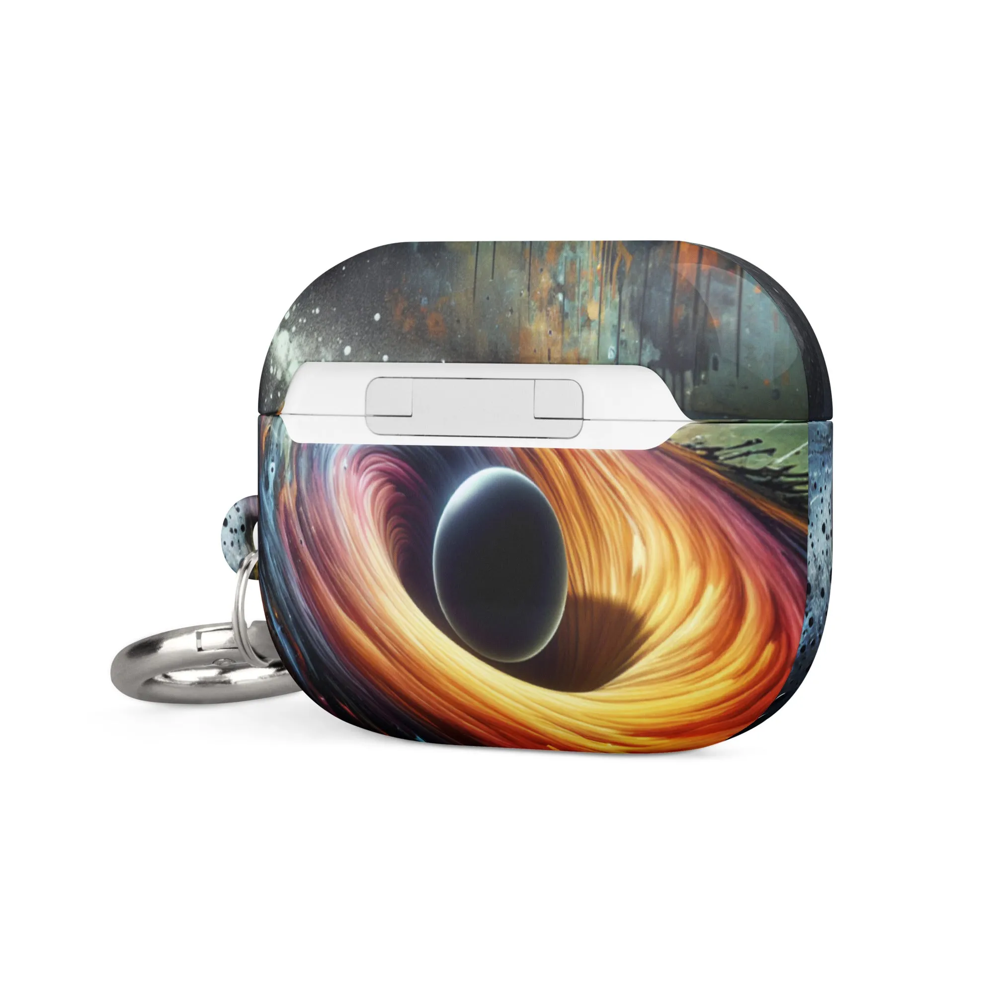 Cosmic Swirl AirPods® Case | Impact-Resistant Polycarbonate | Metal Carabiner | Scratch & Drop Protection