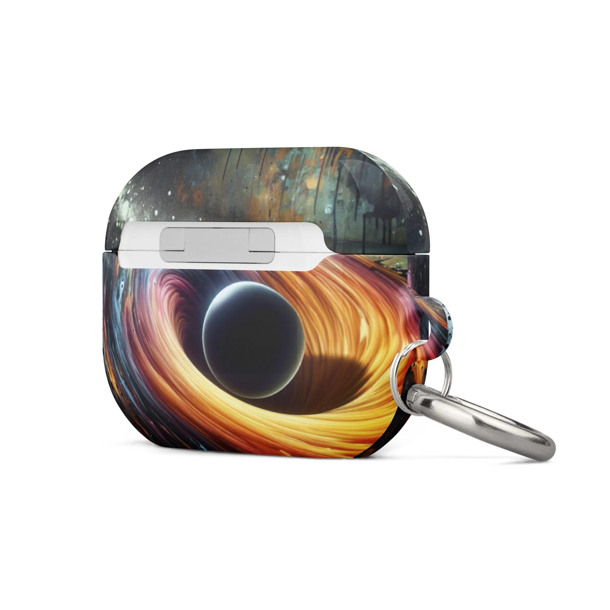 Cosmic Swirl AirPods® Case | Impact-Resistant Polycarbonate | Metal Carabiner | Scratch & Drop Protection