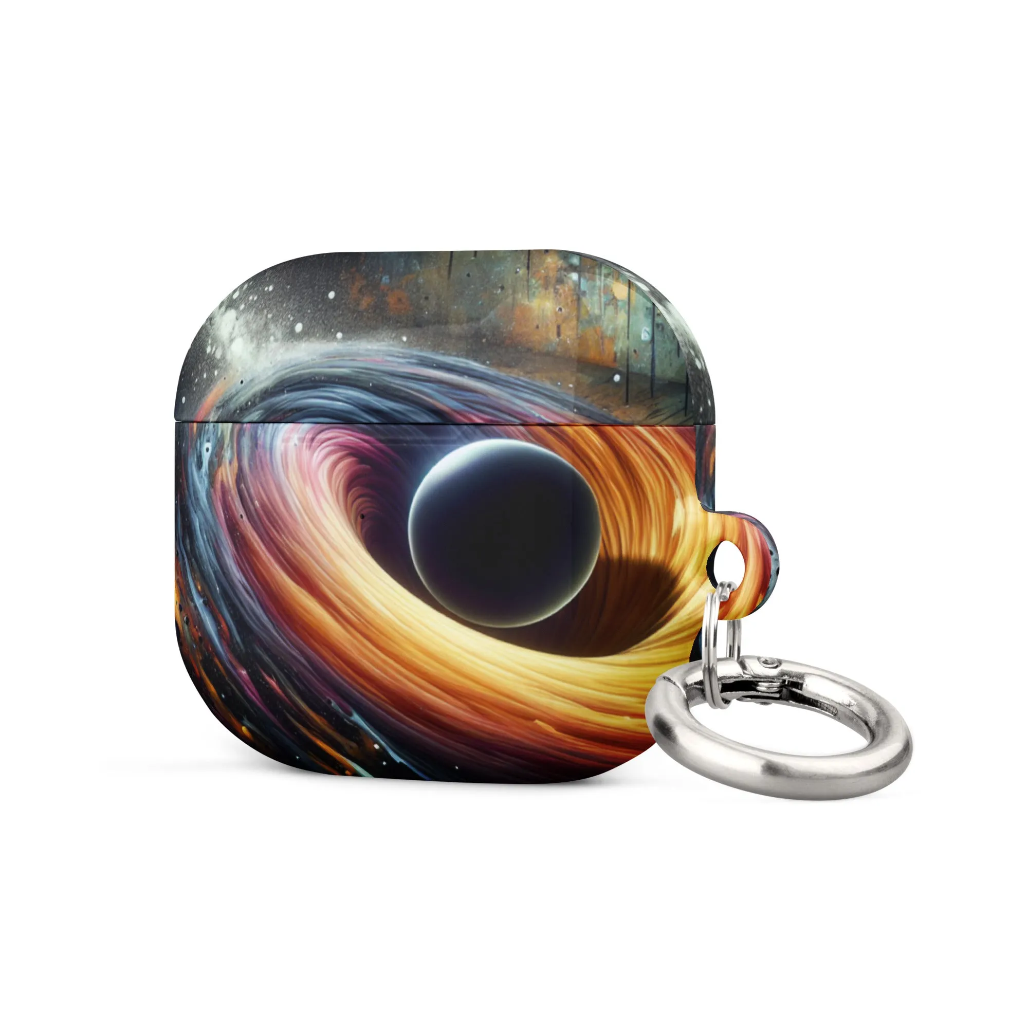 Cosmic Swirl AirPods® Case | Impact-Resistant Polycarbonate | Metal Carabiner | Scratch & Drop Protection