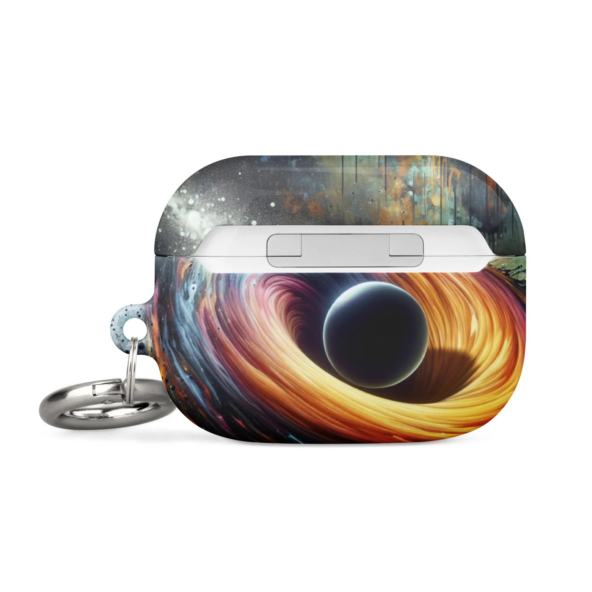 Cosmic Swirl AirPods® Case | Impact-Resistant Polycarbonate | Metal Carabiner | Scratch & Drop Protection