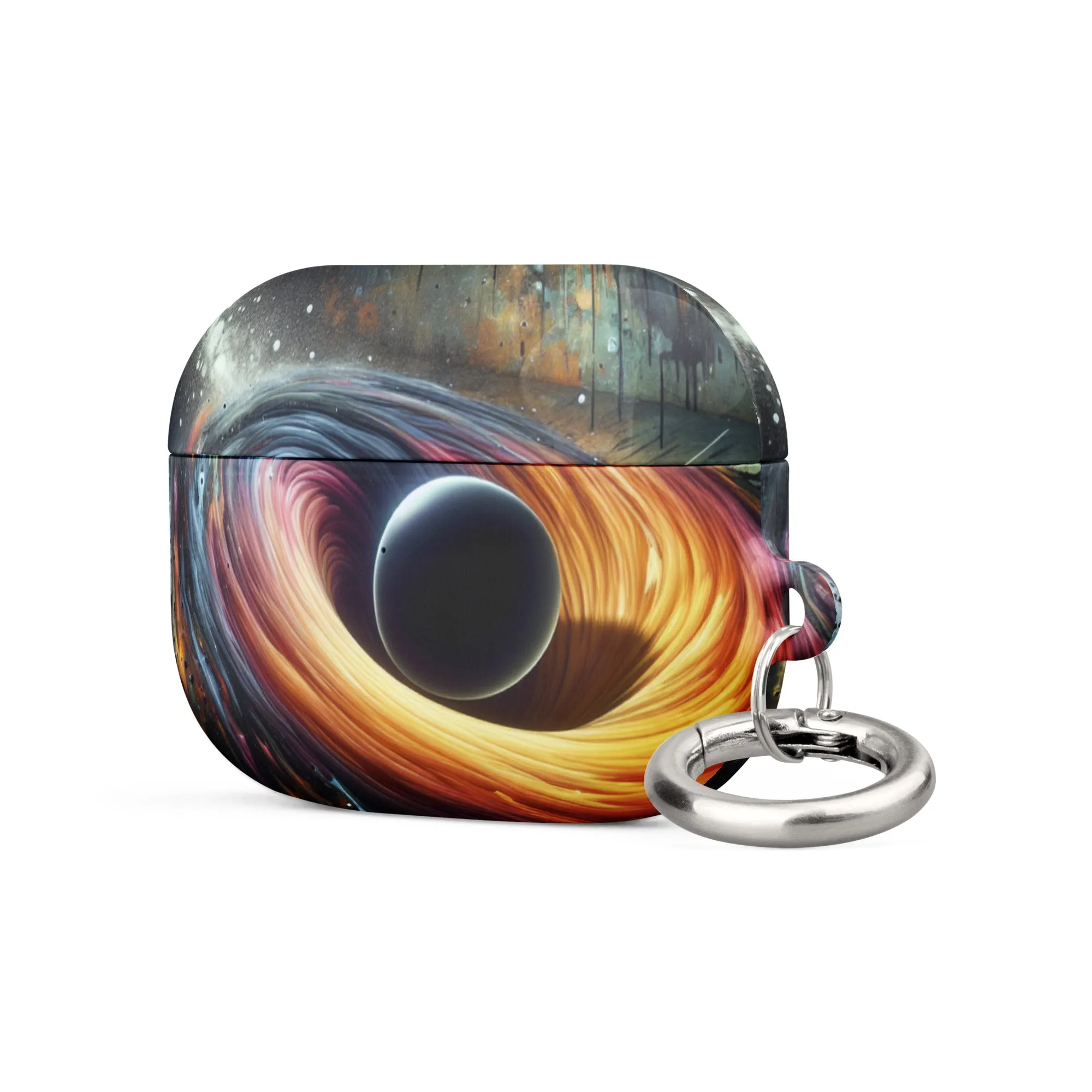 Cosmic Swirl AirPods® Case | Impact-Resistant Polycarbonate | Metal Carabiner | Scratch & Drop Protection