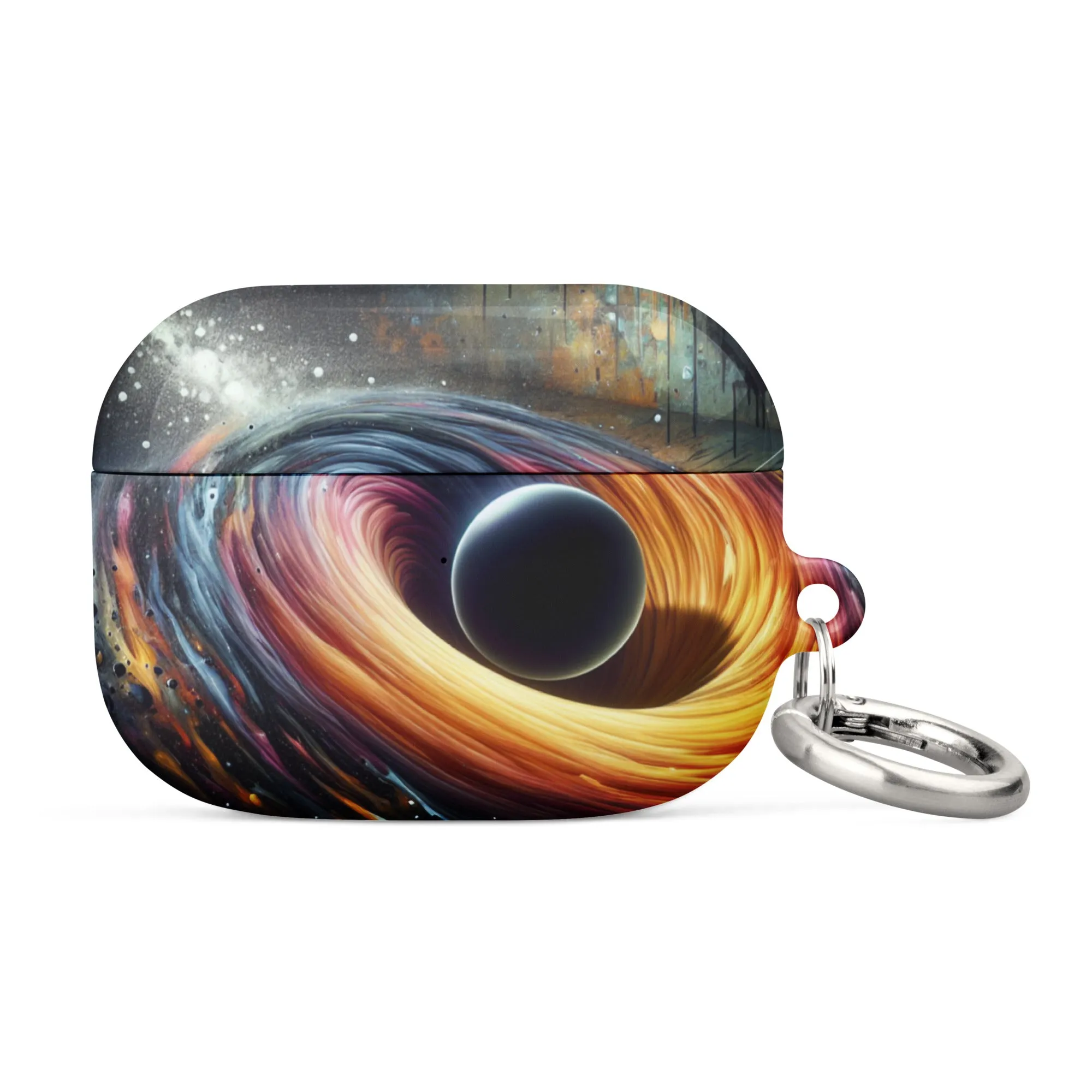 Cosmic Swirl AirPods® Case | Impact-Resistant Polycarbonate | Metal Carabiner | Scratch & Drop Protection