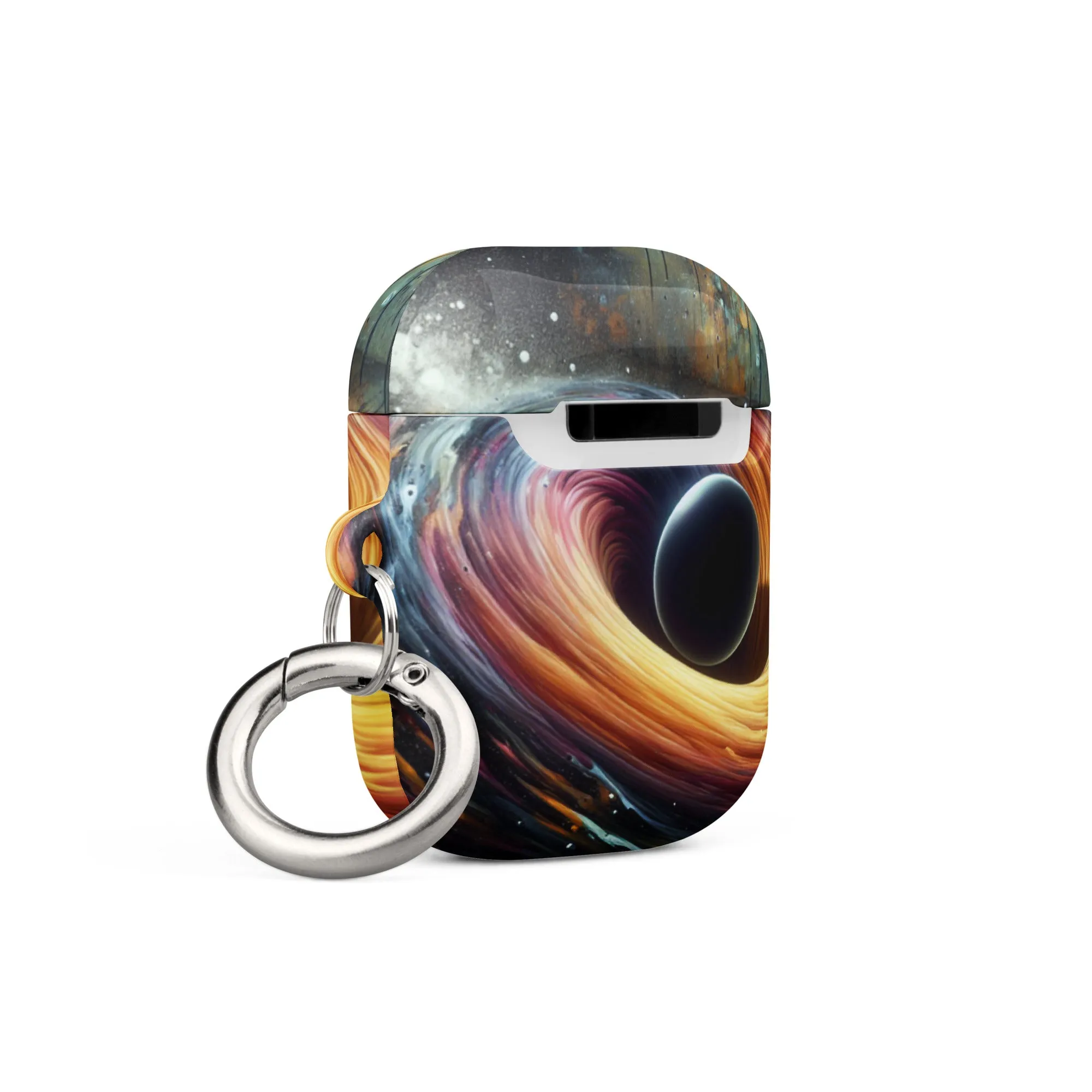 Cosmic Swirl AirPods® Case | Impact-Resistant Polycarbonate | Metal Carabiner | Scratch & Drop Protection