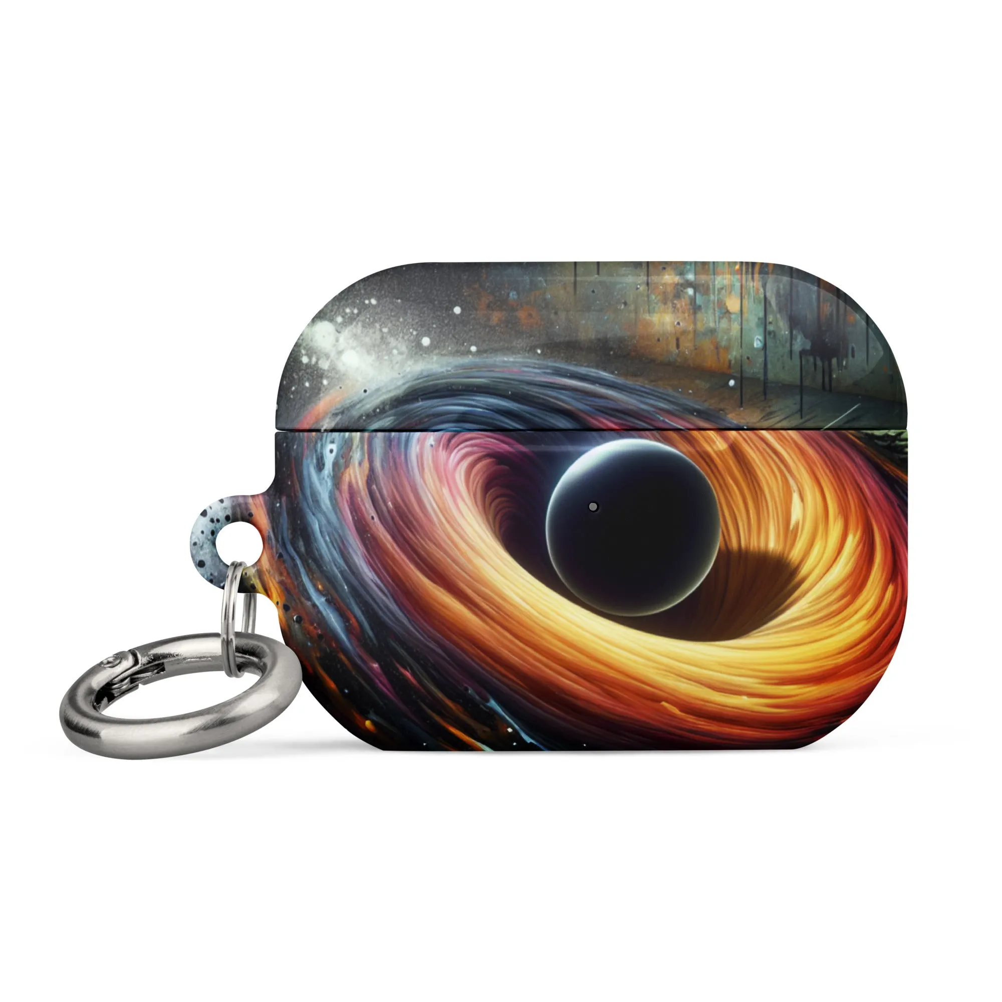 Cosmic Swirl AirPods® Case | Impact-Resistant Polycarbonate | Metal Carabiner | Scratch & Drop Protection